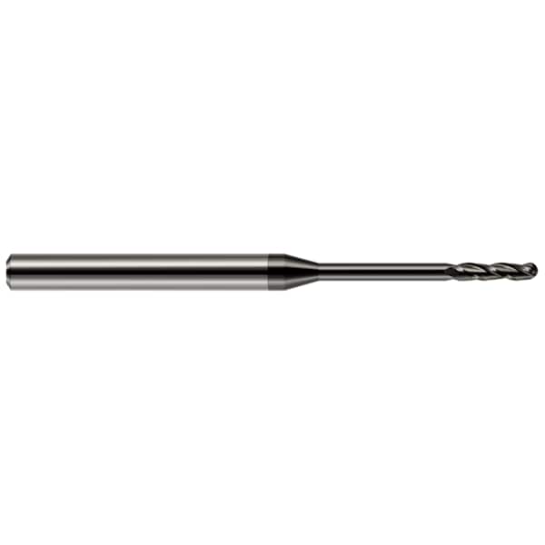 Harvey Tool Miniature End Mill - Ball - Long Reach, Long Flute, 0.0500" 10250 - main